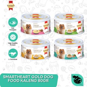 Makanan Anjing Kaleng SmartHeart Gold Can Wet Food 80 Gram