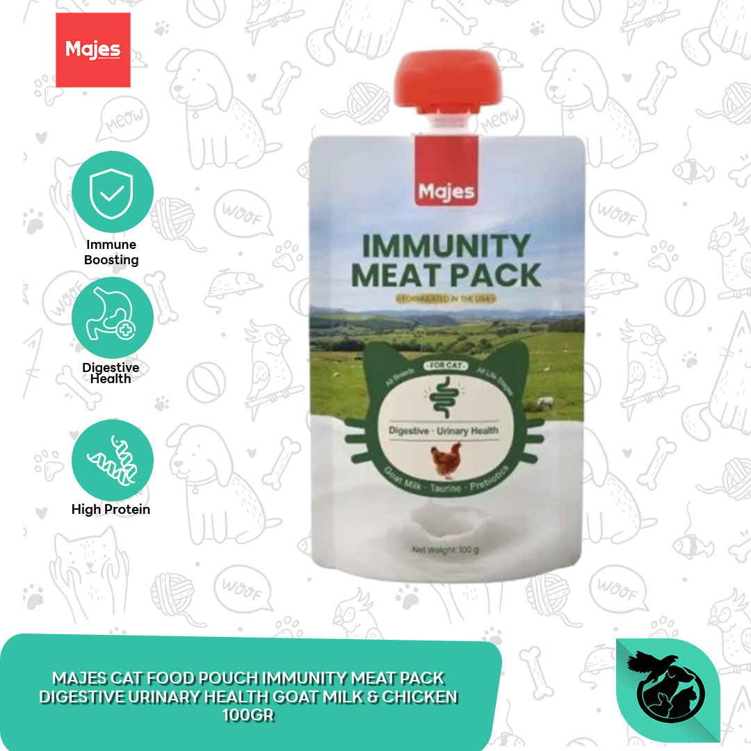 Majes Cat Food Wet Immunity Pouch Makanan Basah kucing Sachet 100 Gram - Image 3