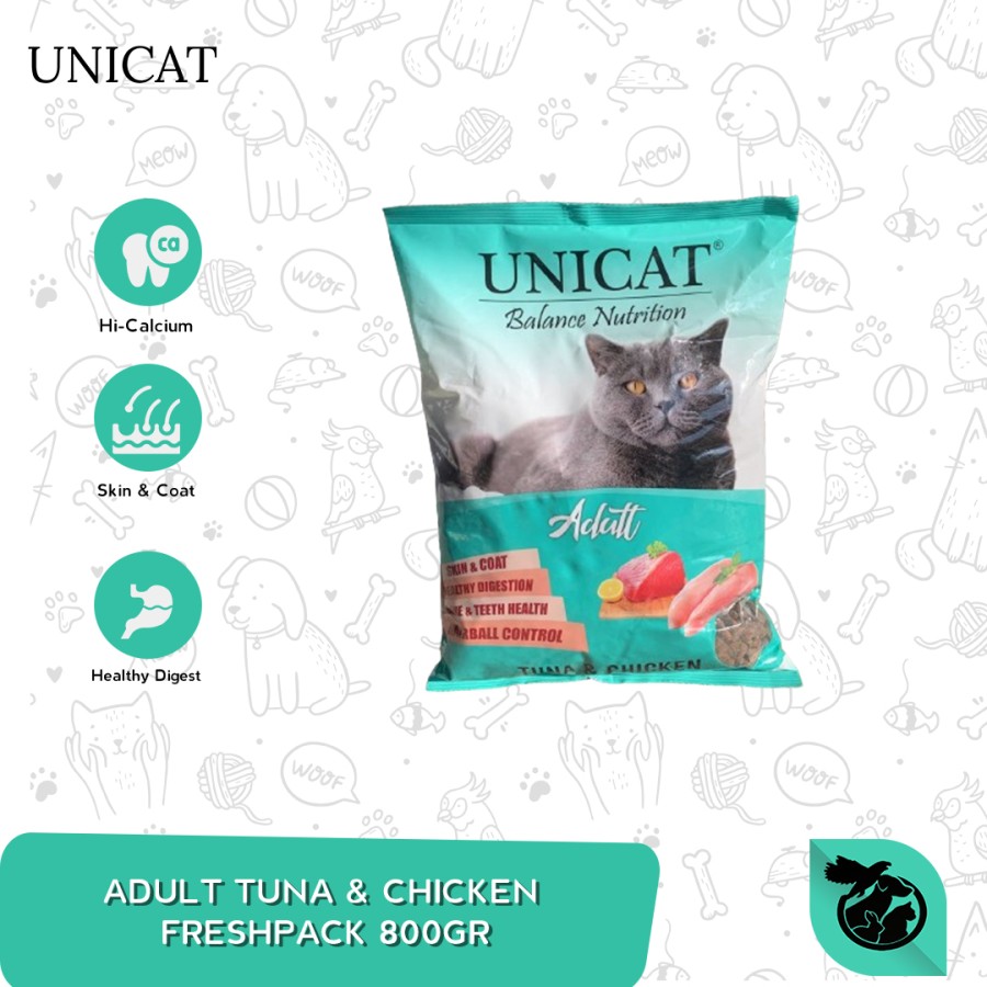 Makanan Kucing Kering Unicat Dry Cat Food Fresh Pack 800 Gram - Image 2