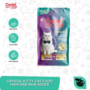Makanan Kucing Crystal Kitty Cat Food All Life Stages Fresh Pack 400 gram
