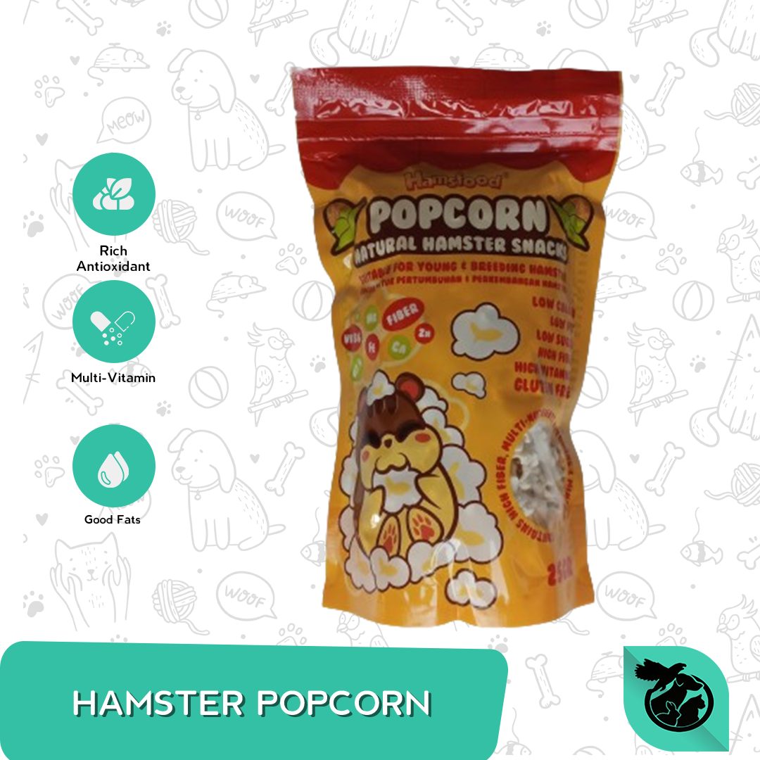 Makanan Hamster Hamsfood Popcorn Snack 25 Gram