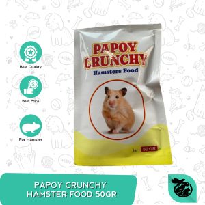 Makanan Hamster Papoy Crunchy Snack 50 Gram