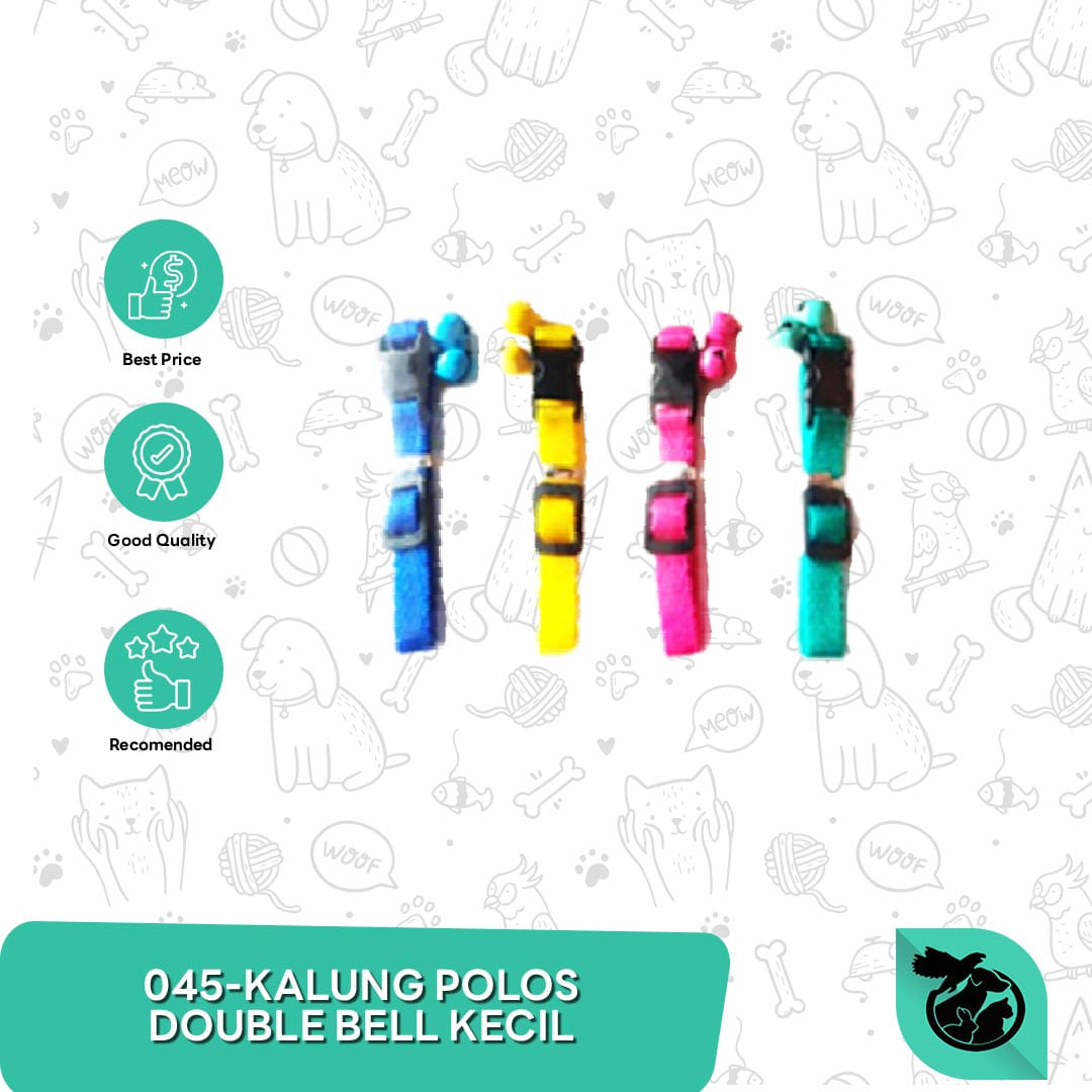 Kalung Kucing Anjing Motif Kuncian Bel Besar Bola Kerincingan - Image 3