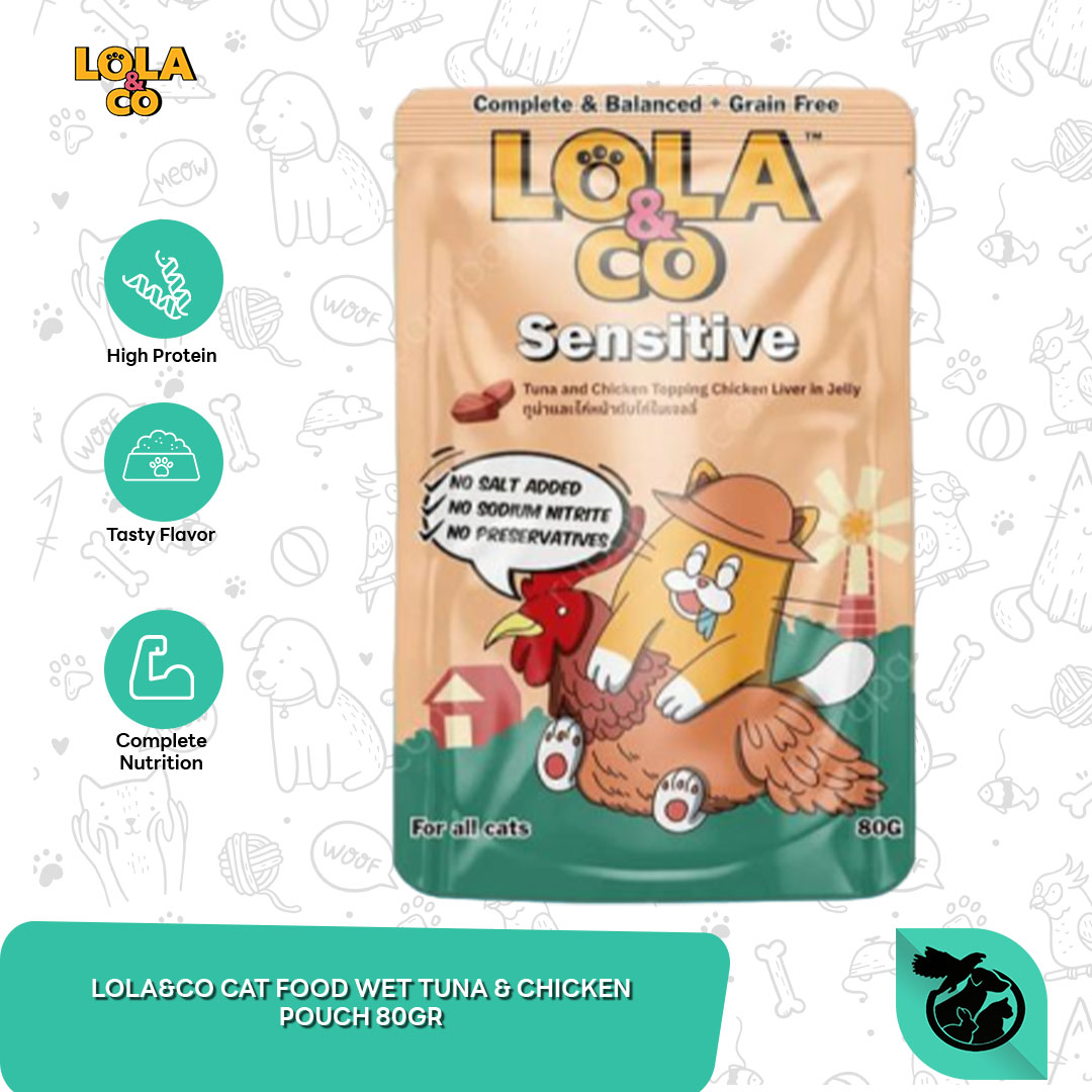Lola&Co Cat Wet Food Pouch Makanan Basah Kucing Sachet 80 Gram - Image 2