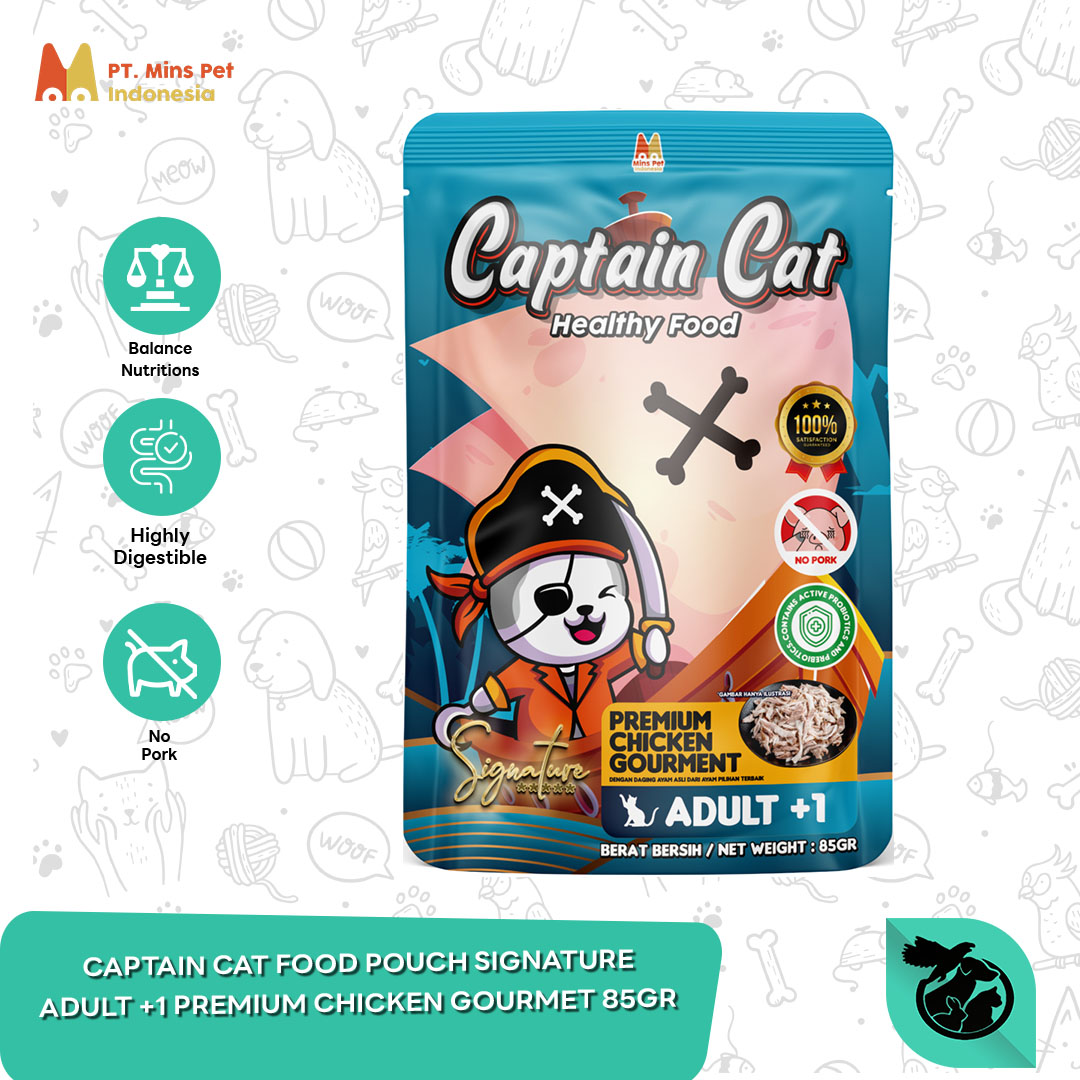 Makanan Basah Kucing Captain Pouch 85 Gram - Image 2