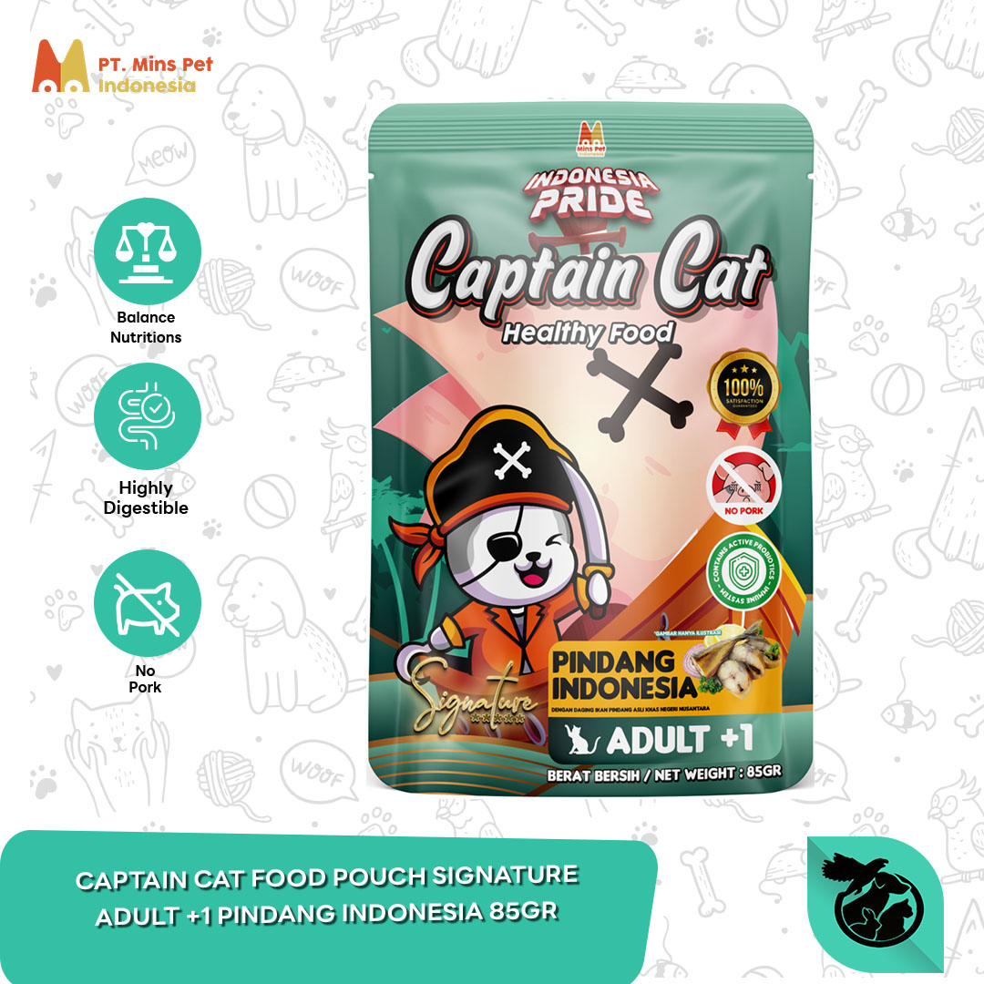 Makanan Basah Kucing Captain Pouch 85 Gram - Image 3