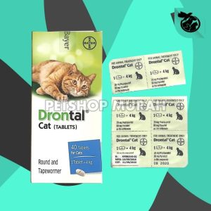 Obat Cacing Kucing Paling Ampuh - Drontal Cat Pertablet