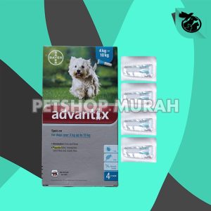 Advantix Dog 4 Kg Up To 10 Kg Obat Kutu Tetes Caplak Anjing Kecil
