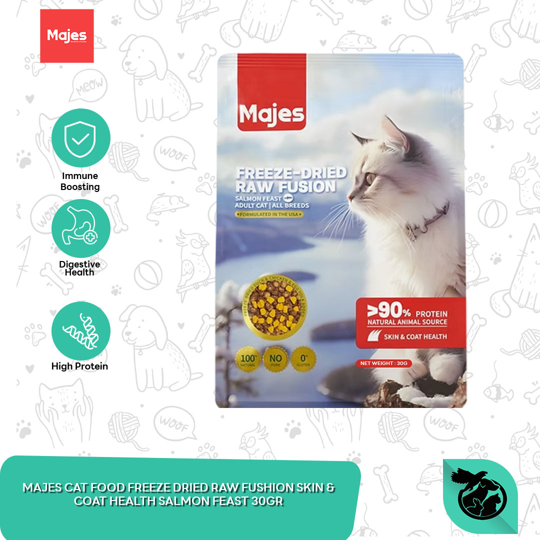 Majes Cat Dry Food Freeze Dried Raw Fushion Makanan Kucing 30 Gram - Image 4