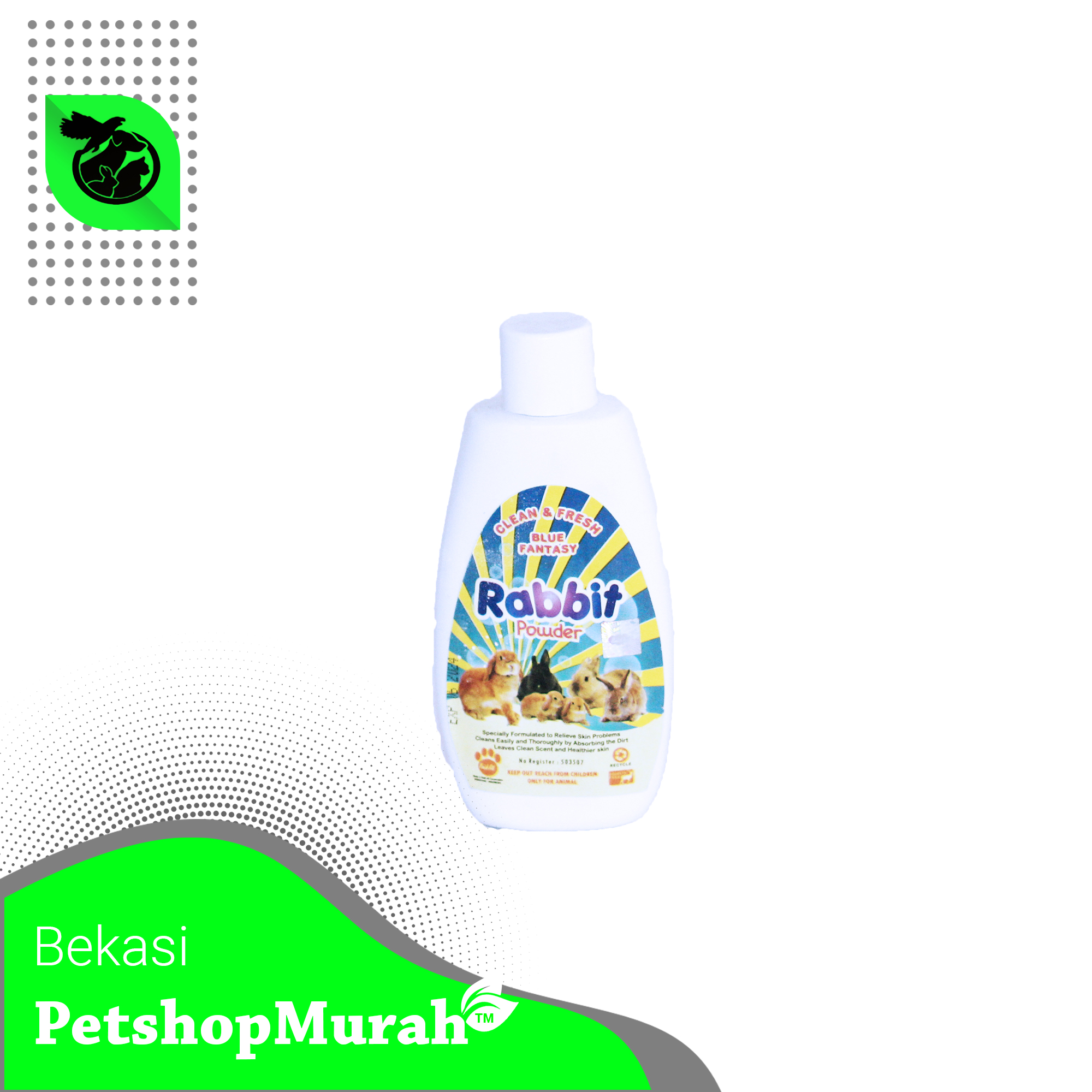 Bedak Kelinci Rabbit Powder Wangi Hamster Harum 100 Gram