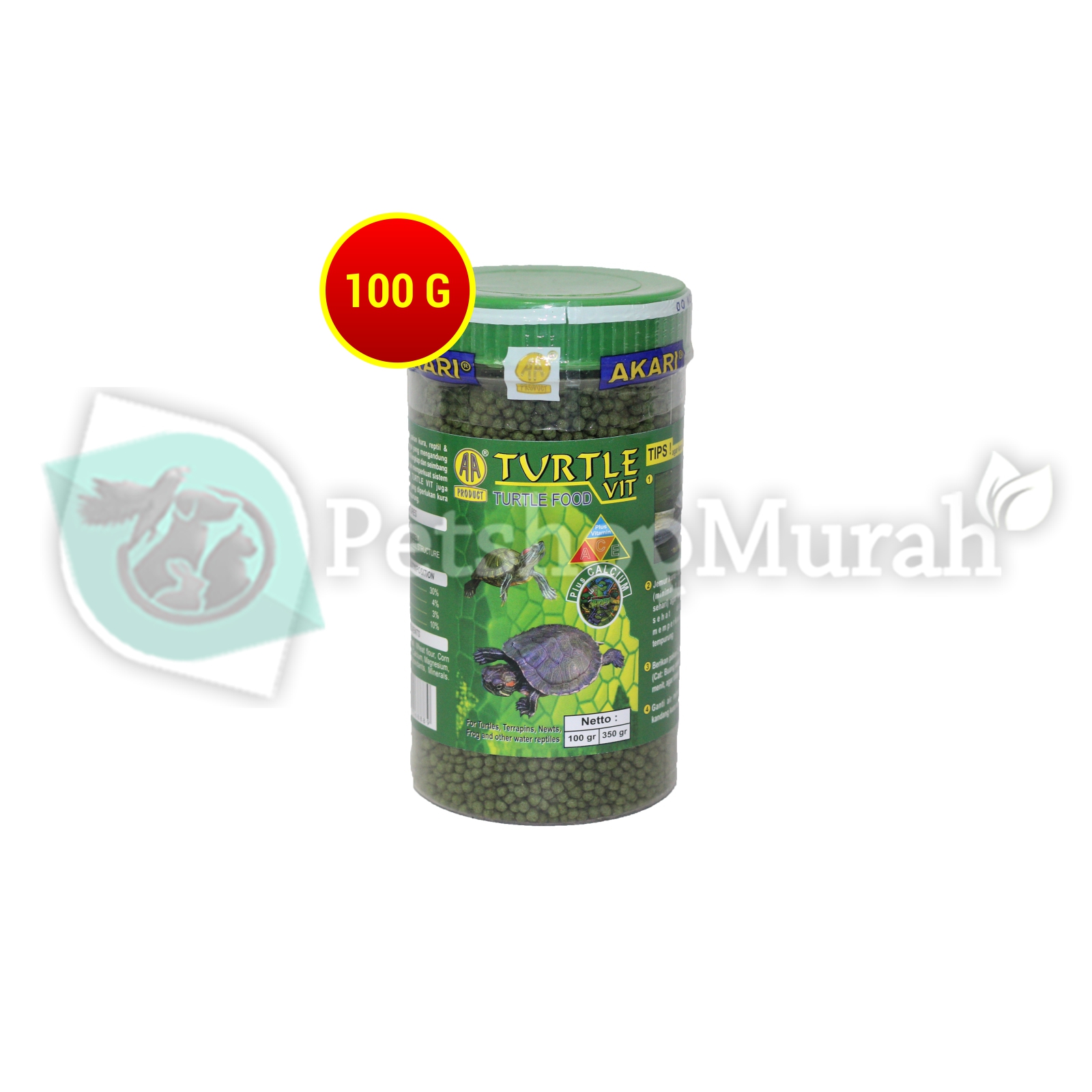 Makanan Pakan Pelet Kura kura Turtle Vit