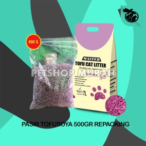Master Tofu Soya Cat Litter Pasir Gumpal Kucing Repacking 500 GR