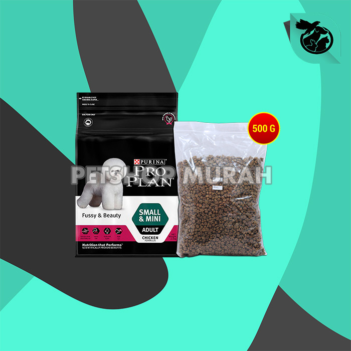 Makanan Anjing Pro Plan Dog Fussy & Beauty Adult Small Mini Repacking - Image 2